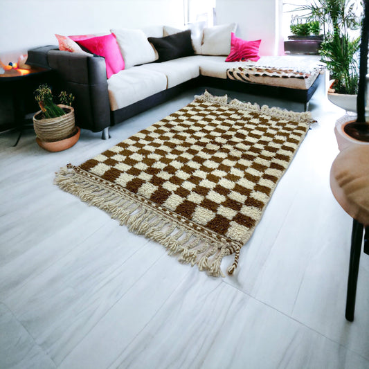 Pre-Order Black Checkered Rug