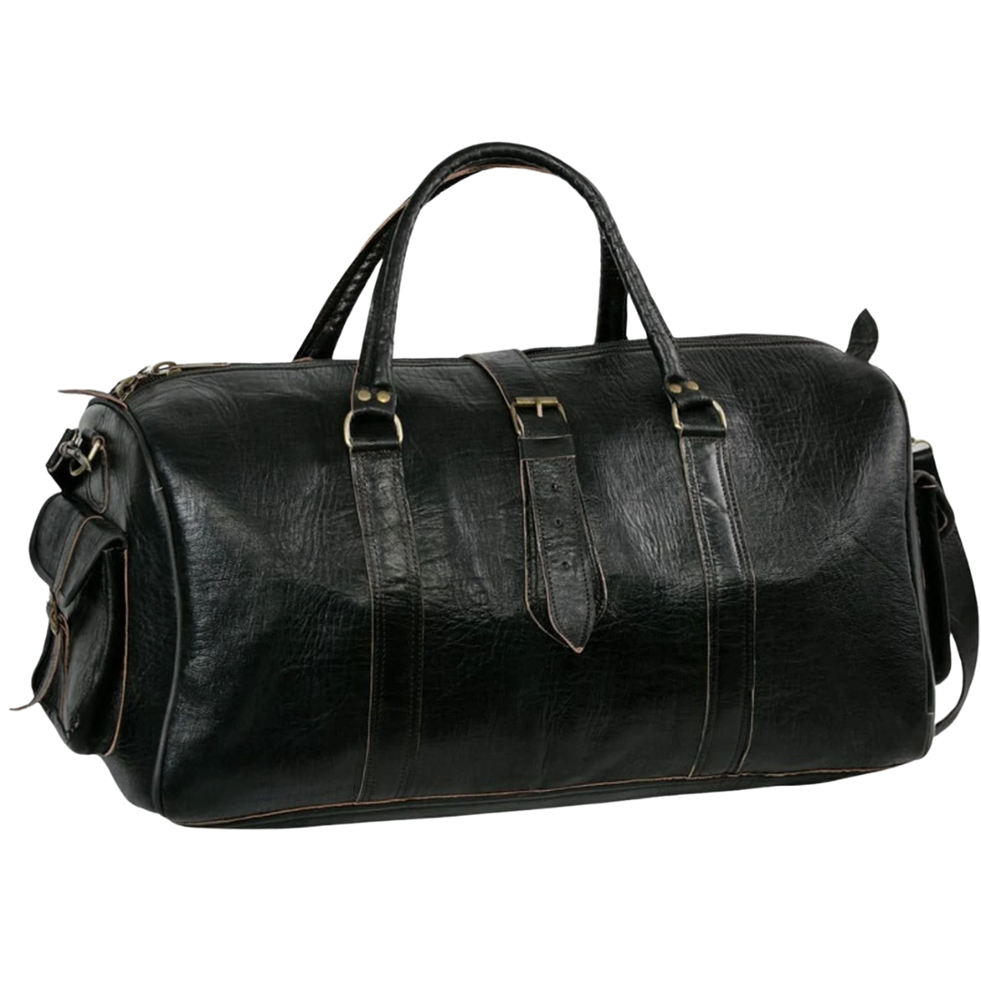 Leather bag Side Pockets For Travel Lovers