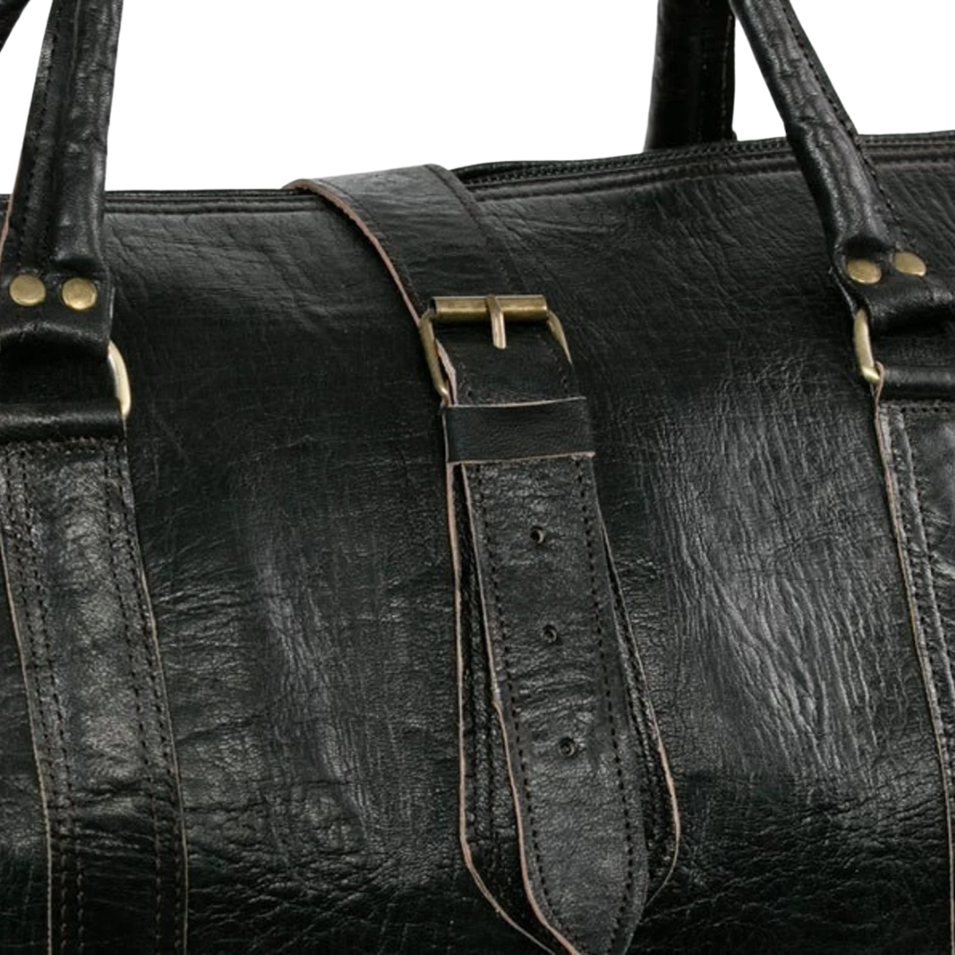 Leather bag Side Pockets For Travel Lovers